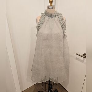 Sleeveless Ruffle Balloon Dress